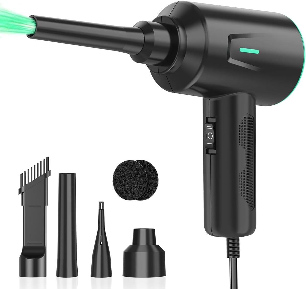 5.74oz 2 Meudeen Air Duster - Electric Air Blower - High Power Cleaning for Computer - PC - Gear Compressed Air