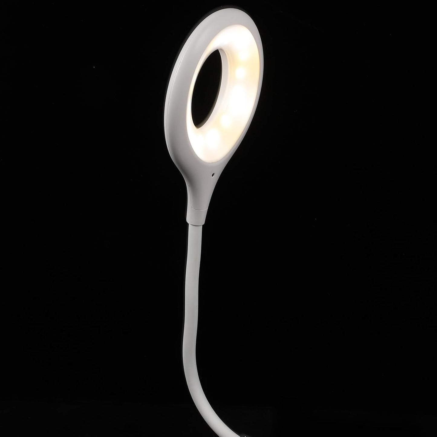 Dimmable Voice Activated USB Gooseneck Lamp Flexible Bedside Reading Light Night Light for Bedroom USB Powered