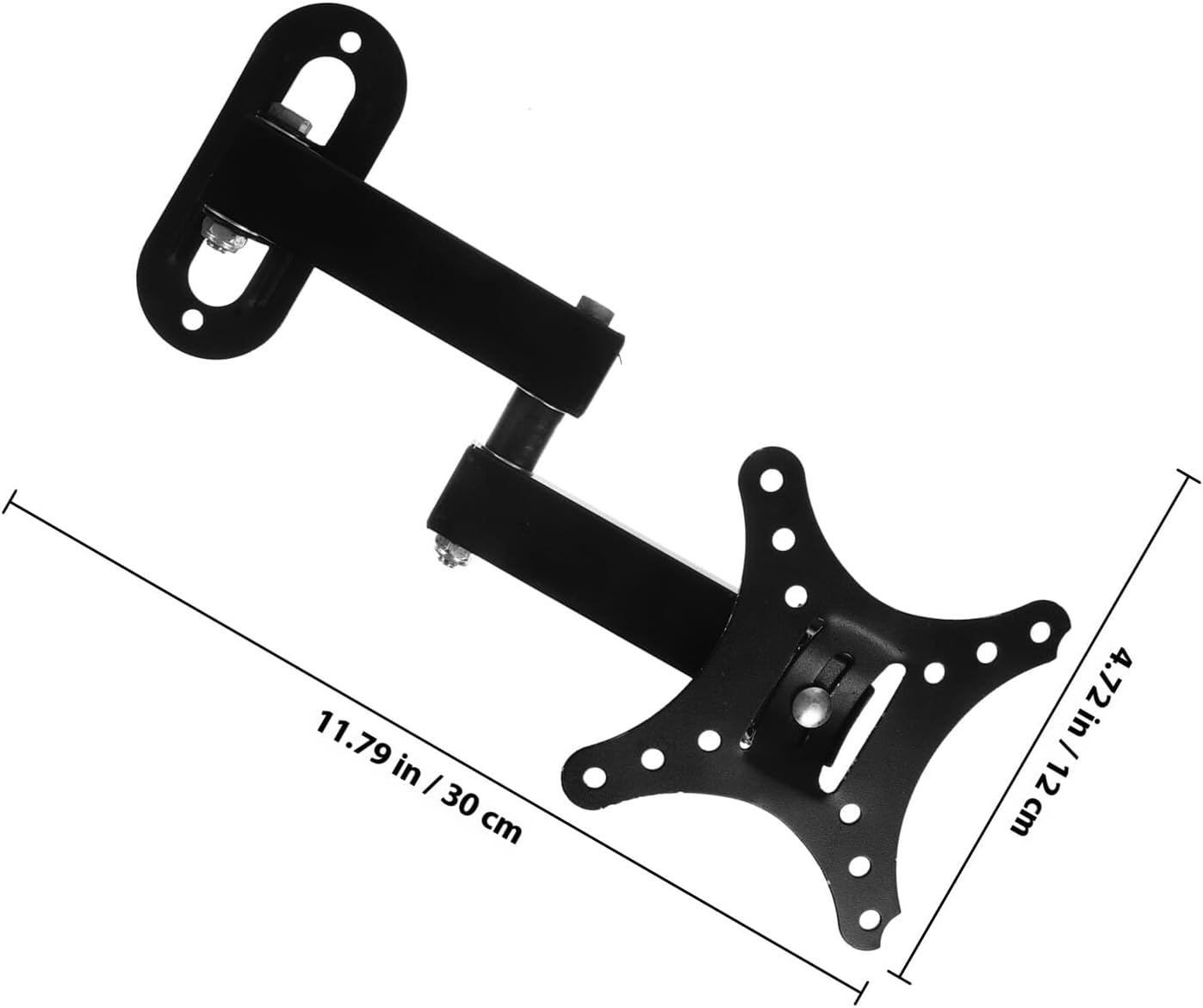 balacoo 14-27 Inch Adjustable Monitor Wall Mount Bracket for Computer Screens and Tvs, Fixed No-Drill Screen Holder