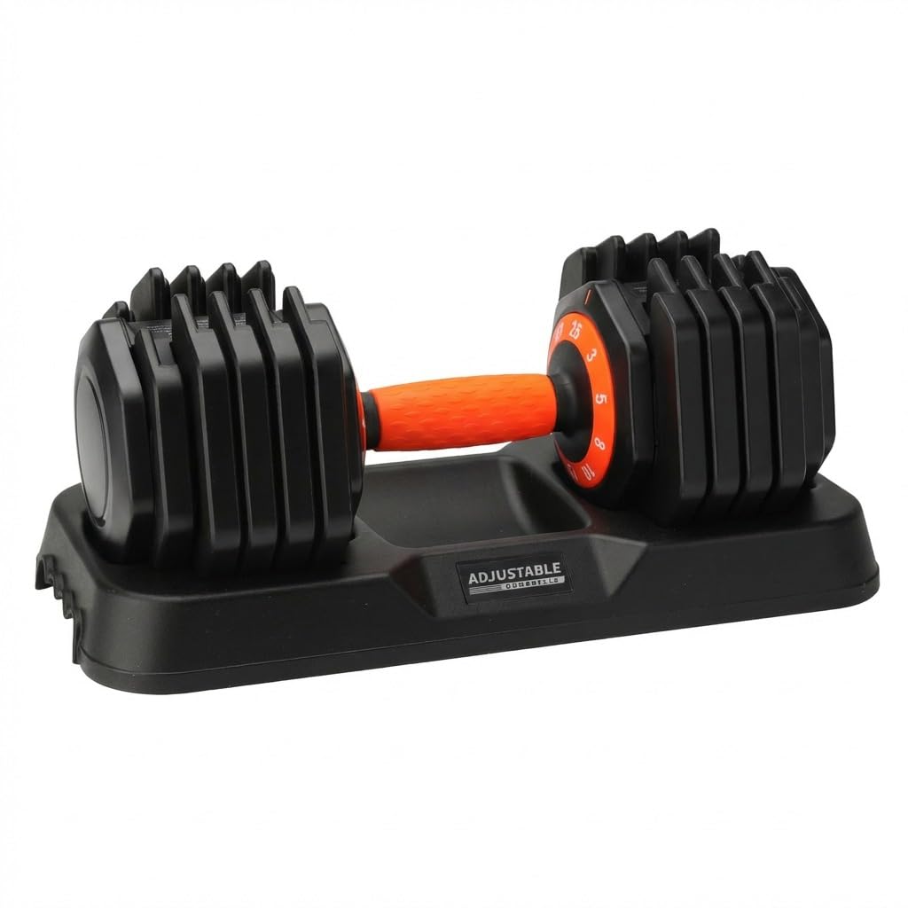 Single Adjustable Dumbbells 25LB, Adjustable Dumbbell for Home Gym Workout