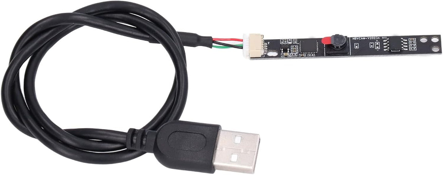 Shanrya 2. 0 30 60 USB Camera, Mini USB Webcam Board Camera Module with Tiny Frame Rate Field Angle for Advertising