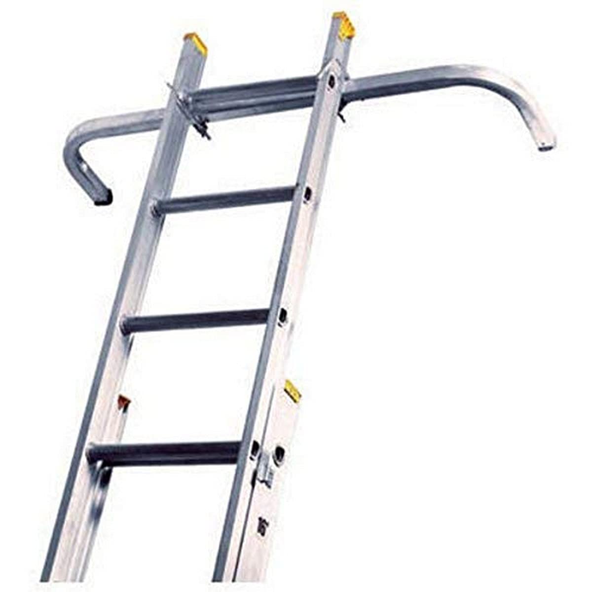 Louisville Ladder 24-Foot Fiberglass Extension Ladder, 300-Pound Capacity, L-3022-24PT, Red & LP-2200-00 Stabilizer, Silver
