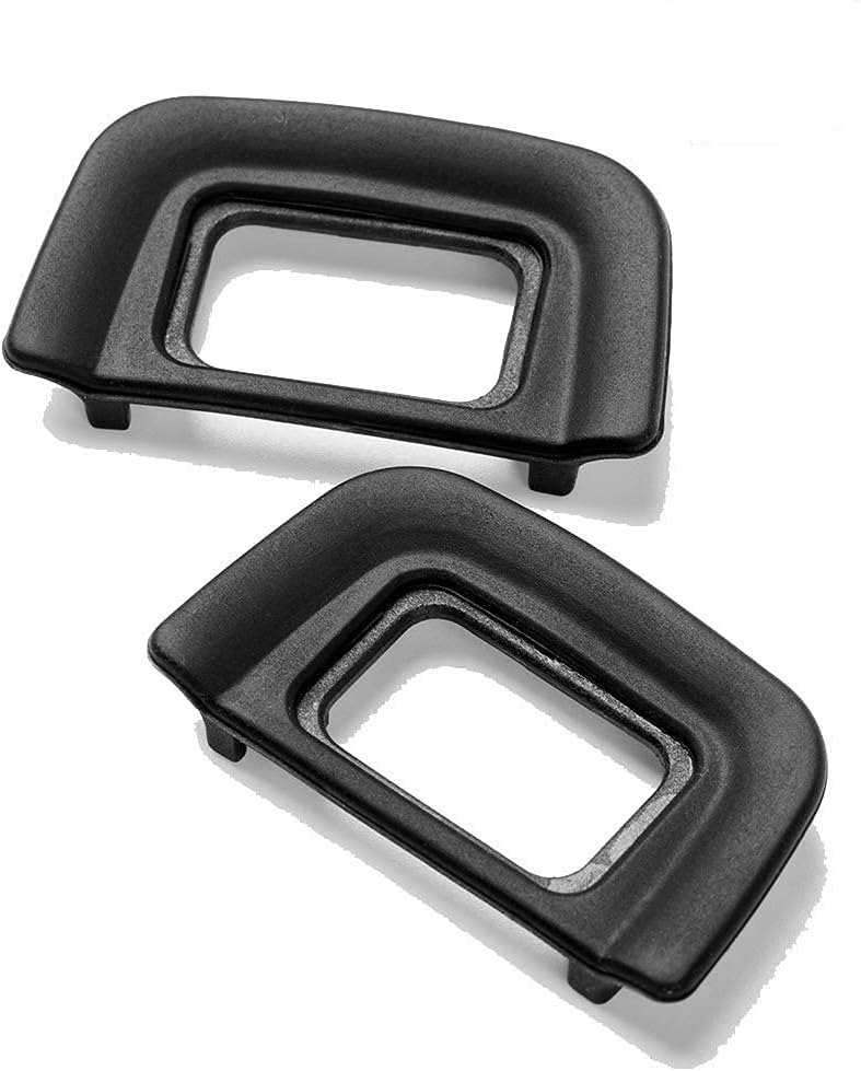 Dromirow (2pcs) DK-20 D5200 D5100 D3100 D3000 D60 Rubber Eyecup Eyepiece Viewfinder Eye Cup for Nikon Camera (Two)