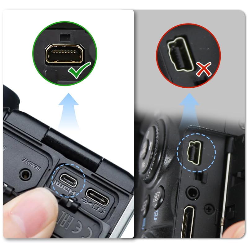 LSYRIA UC-E6 UC-E16 UC-E17 15, 4.5ft USB Picture Transfer Charge Cable with USB-C Connector Suitable for Select Nikon
