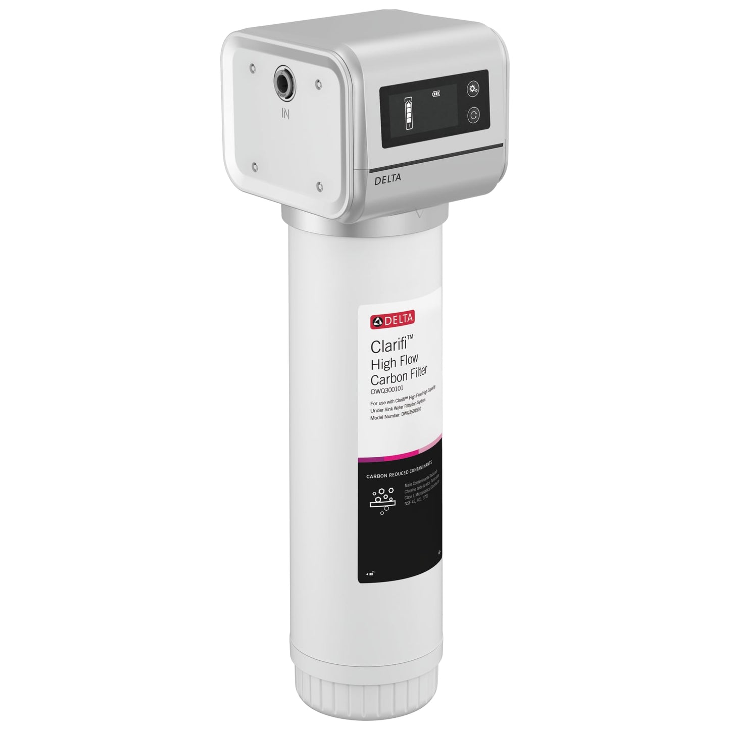 Delta Clarifi High Flow Under Sink Water Filter System, Water Filter for Kitchen and Bathroom Sink Faucet, DWQ3501510