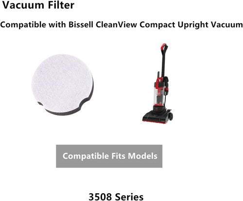 Bissell Replacement Filters - Compatible with CleanView Compact Upright Vacuum | 2-Pack for Model 3508