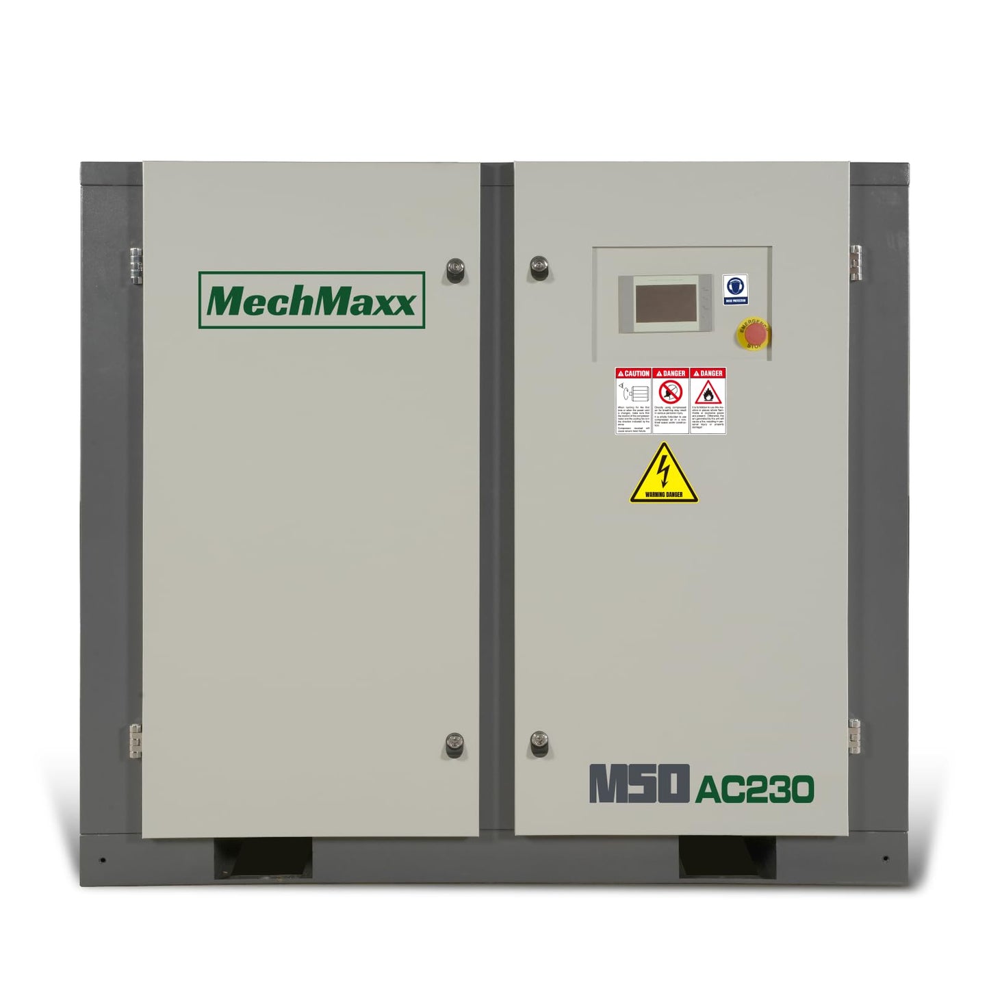 MechMaxx 220CFM Industrial Rotary Screw Air Compressor 50HP 116PSI 230V 3Phase Industrial-Grade,Model M50AC230