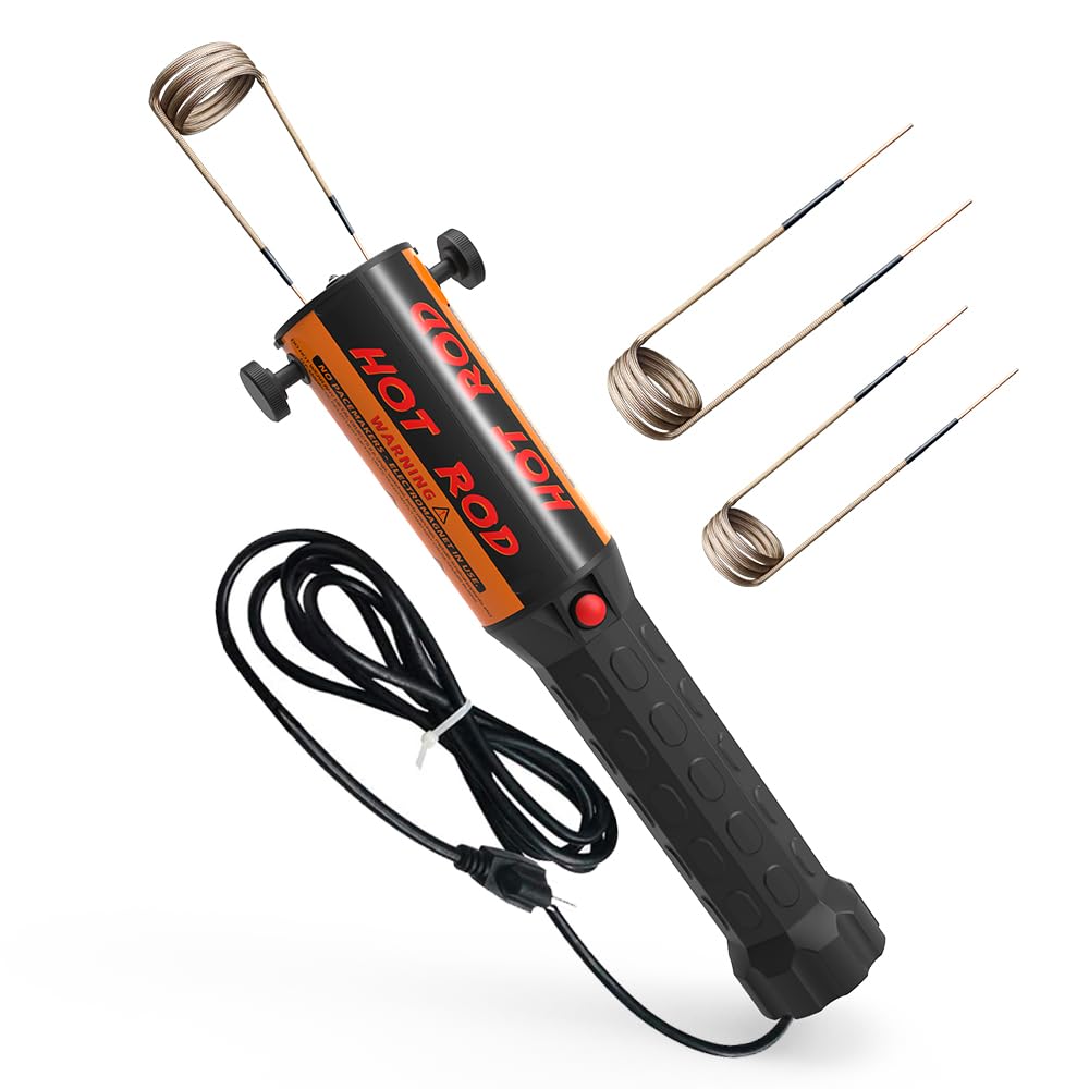 Solary Induction Heater Bolt Removal, 1200W 110V Magnetic Induction Heater Kit for Rusty Screw Removing, Nut Buster Tool with 3 Coils, HVAC Heater & Accessories