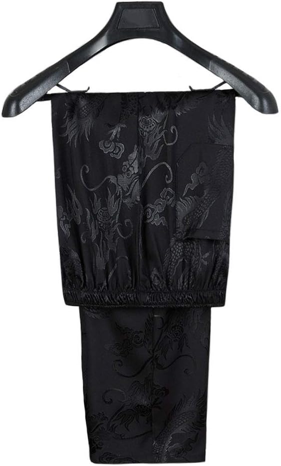 wecotton Tang Suit Men Hanfu Chinese Traditional Clothes Kung Fu Shirt Uniform Long Sleeved Coat Tops and Pants