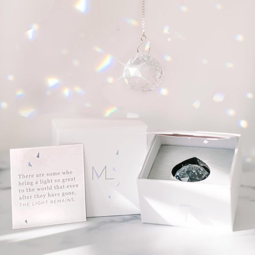 Memorialight Crystal Ornament - 40mm Rainbow Maker | Unique Grief Gift for Loved Ones & Sympathy