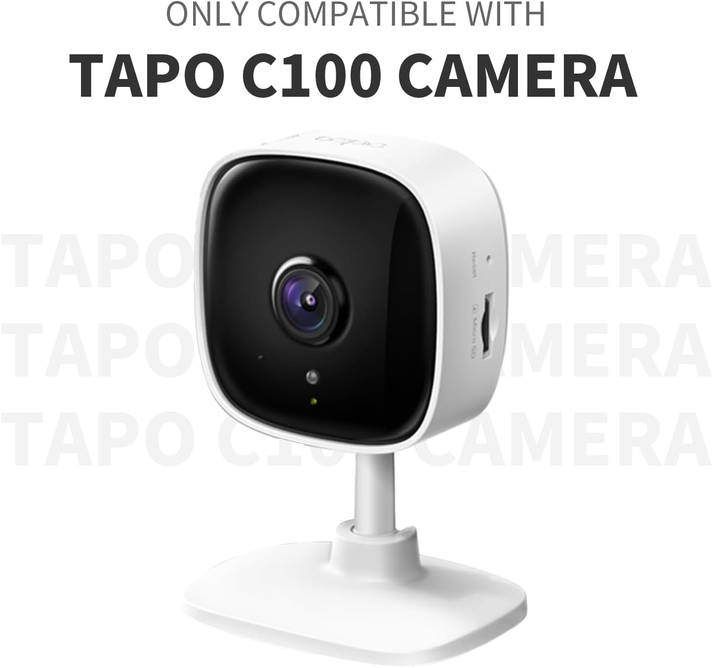 2 Pack C100 C110, Adhesive Wall Mount Bracket for Tapo Camera Strong Adhesive Durable Camera Mount Stand, No Drill No
