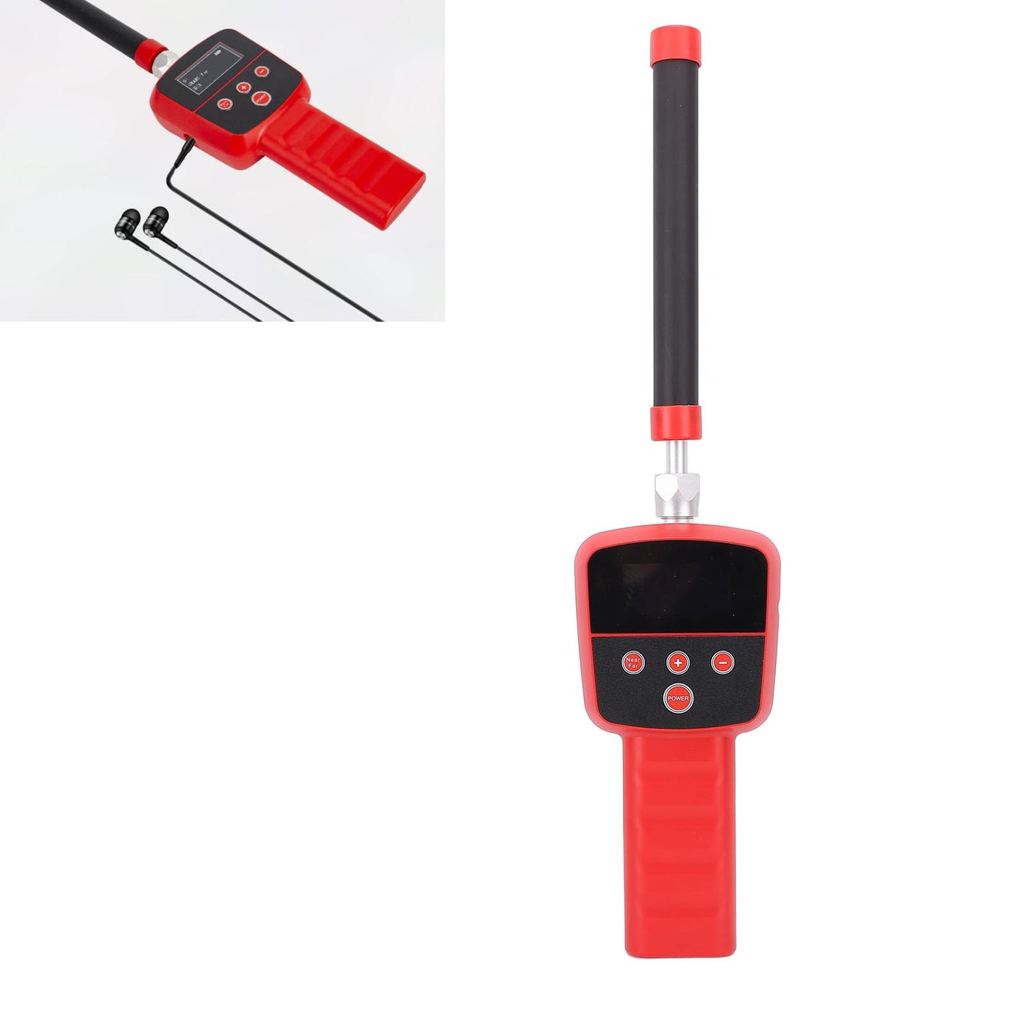 Pongnas 512Hz Underground Pipe Locator with LED Display Water for Pipeline Blockage Detection Cable Pipe Tracing