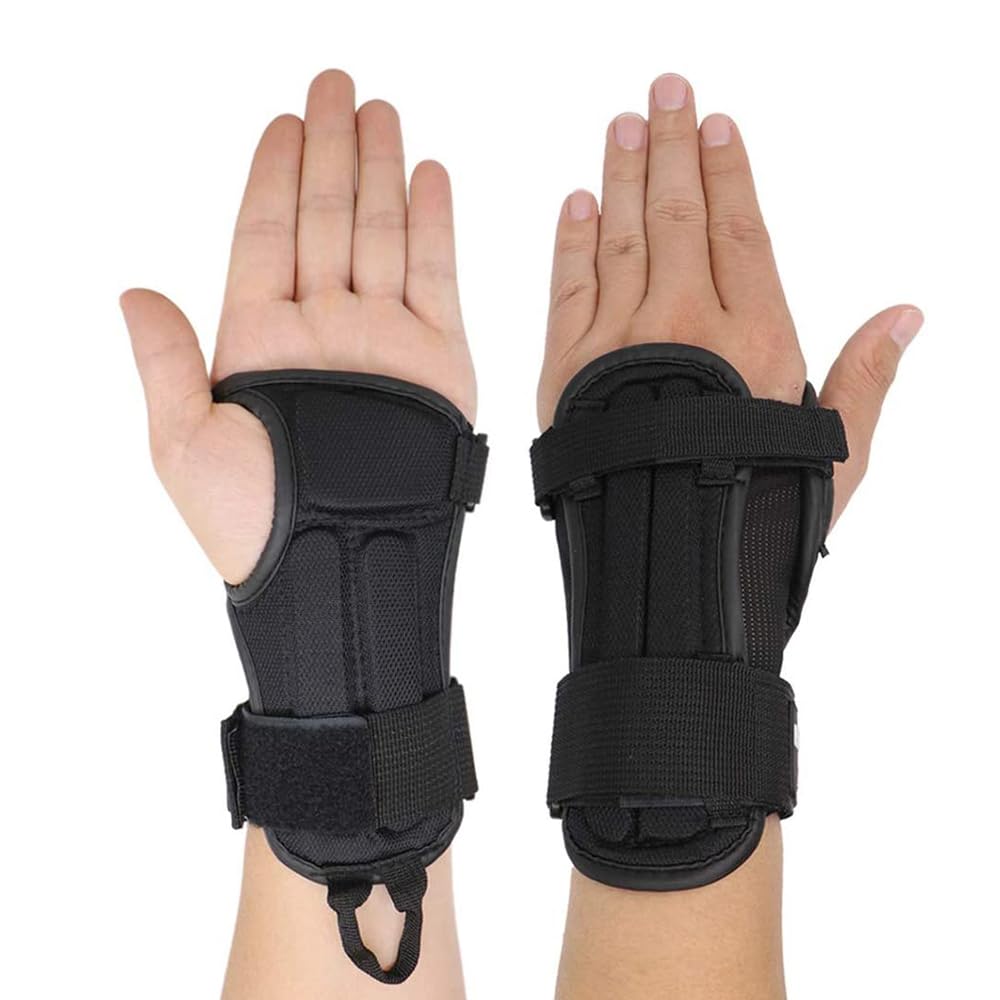 ERUMEI Pro Wrist Guards for Snowboarding and Skateboarding, Sport Protection Brace Gloves (S)