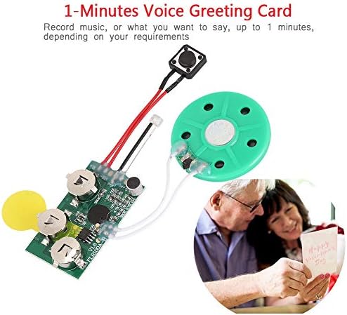 FOSA 60 DIY Greeting Card Chip, Seconds Music Sound Audio Voice Recording Module Device Chip Recordable Sound Chip