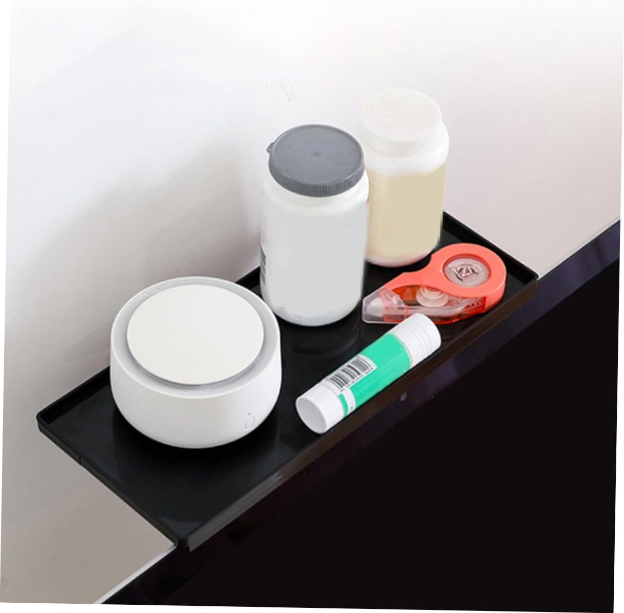 Desktop Organizer Monitor Shelf - Stylish TV Riser and Storage Bracket