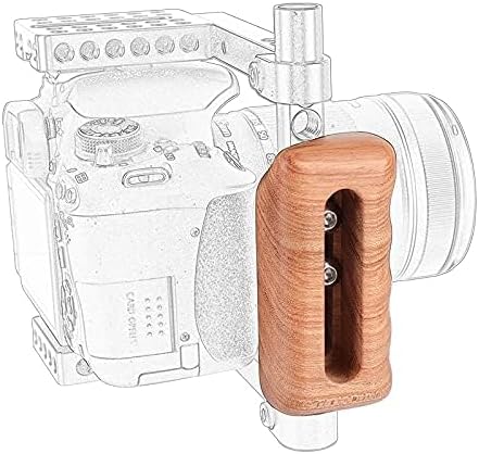 CAMVATE 1/4"-20 2829 Wooden Hand Grip with Mounting Groove for DSLR Camera Cage Kit(Right Hand)