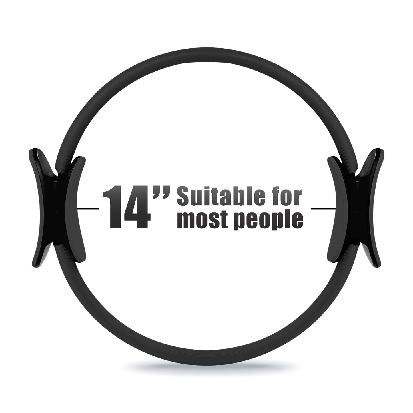 RitFit Pilates Ring Circle - 14 Inch Magic Fitness Circle for Toning Inner & Outer Thighs, Bonus Workout Guide Included