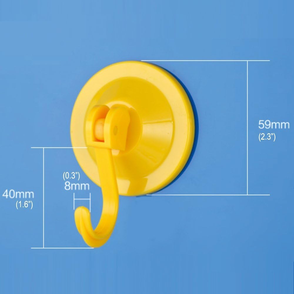 Skiennix Powerful Wreath Hangers - 4-Pack Suction Cup Hooks for Windows & Glass Doors, Antique Gold