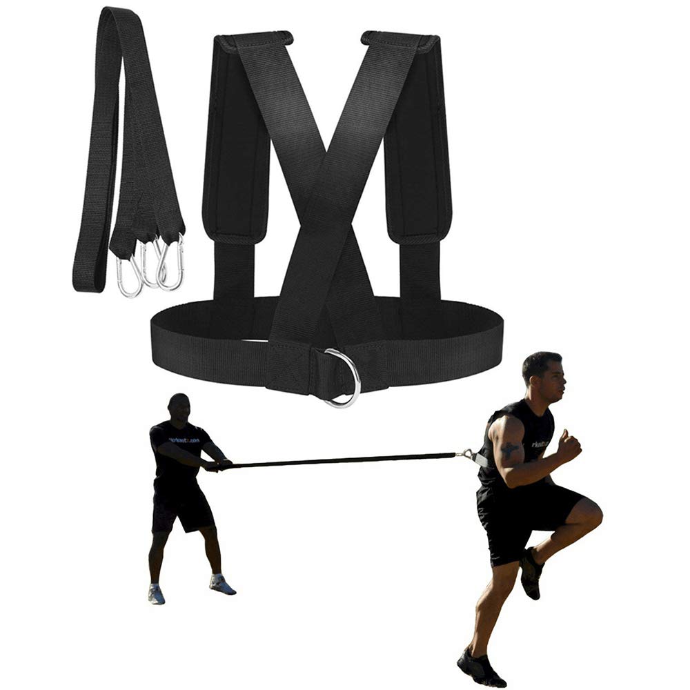 YNXing Sled Harness Workout Resistance and Assistance Trainer Physical Training Resistance Rope Kit Improving Speed, Stamina and Strength (13.1FT)