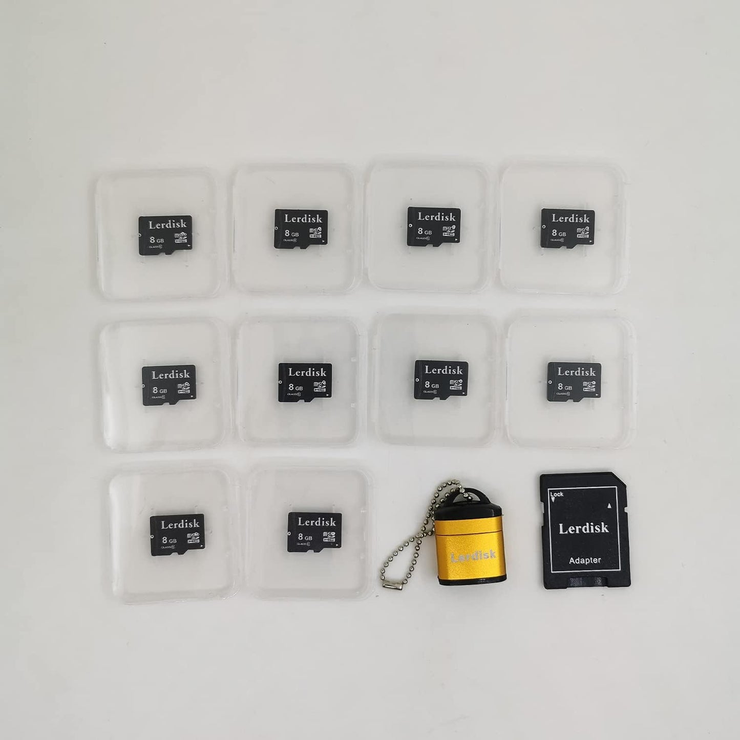 Lerdisk 8GB U1 Pack 10 Licencee(8GB) Factory Wholesale Micro SD Card of in Bulk MicroSD with SD Adapter Produced by
