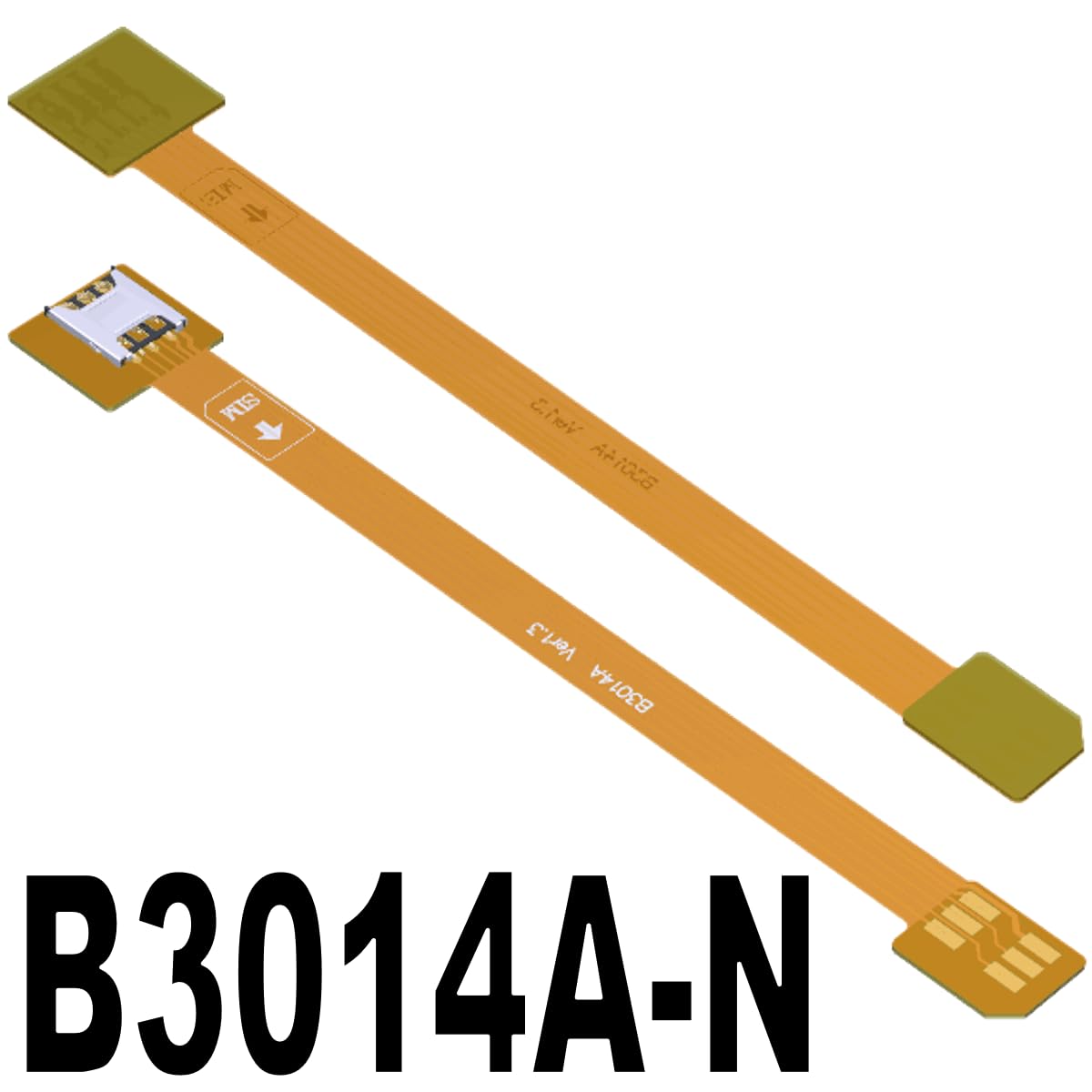 ADTLINK (B3014A-N(Micro ADT-Link Micro SIM Mini SIM Nano SIM FPC Cable Sim Card Small to Small Converter Adapter Small
