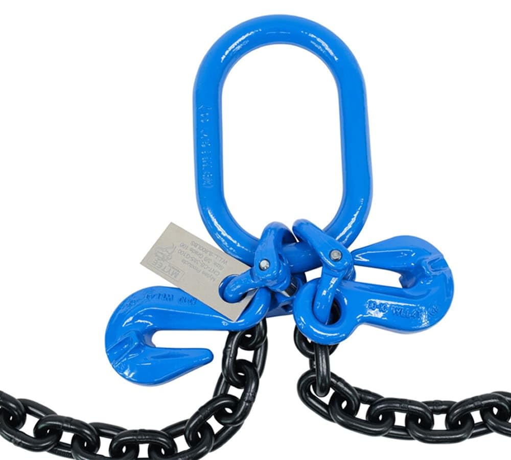 Mytee Products 3/8" x 5' Sea Shipping Container Loading Chain Bridle G100, V-Chain, Cargo, Storage, Moving