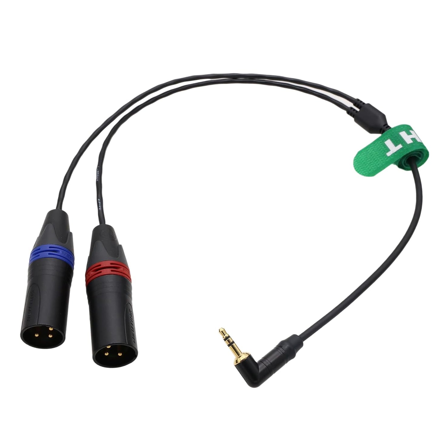 3.5mm 1/8" 2 3 2-Channel 50cm Audio Cable for Mixer Recorder Amplifier Microphone DJ Music Instrument Receiver Camera