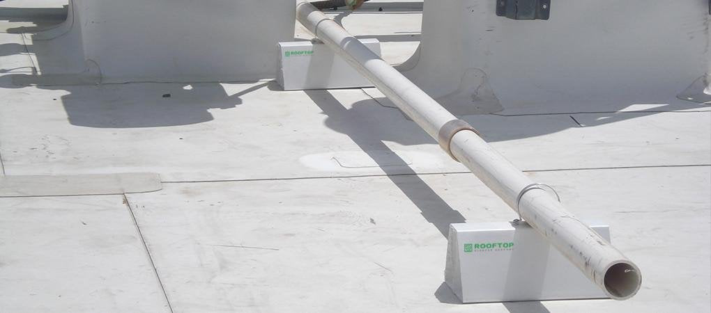 9-Pack 36" PVC Rooftop Support - Can Be Cut to Desired Length - Roof Blocks for Conduit - PVC Pipe Support for Gas Pipe, Conduit, HVAC Units, Mechanical, Condensate Lines on Roofs - from MIRO-CG