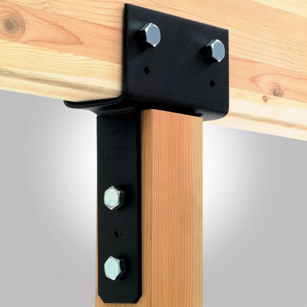 Simpson Strong-Tie CC66PC CCPC Black Powder-Coated Column Cap for 6X Beam, 6X Post