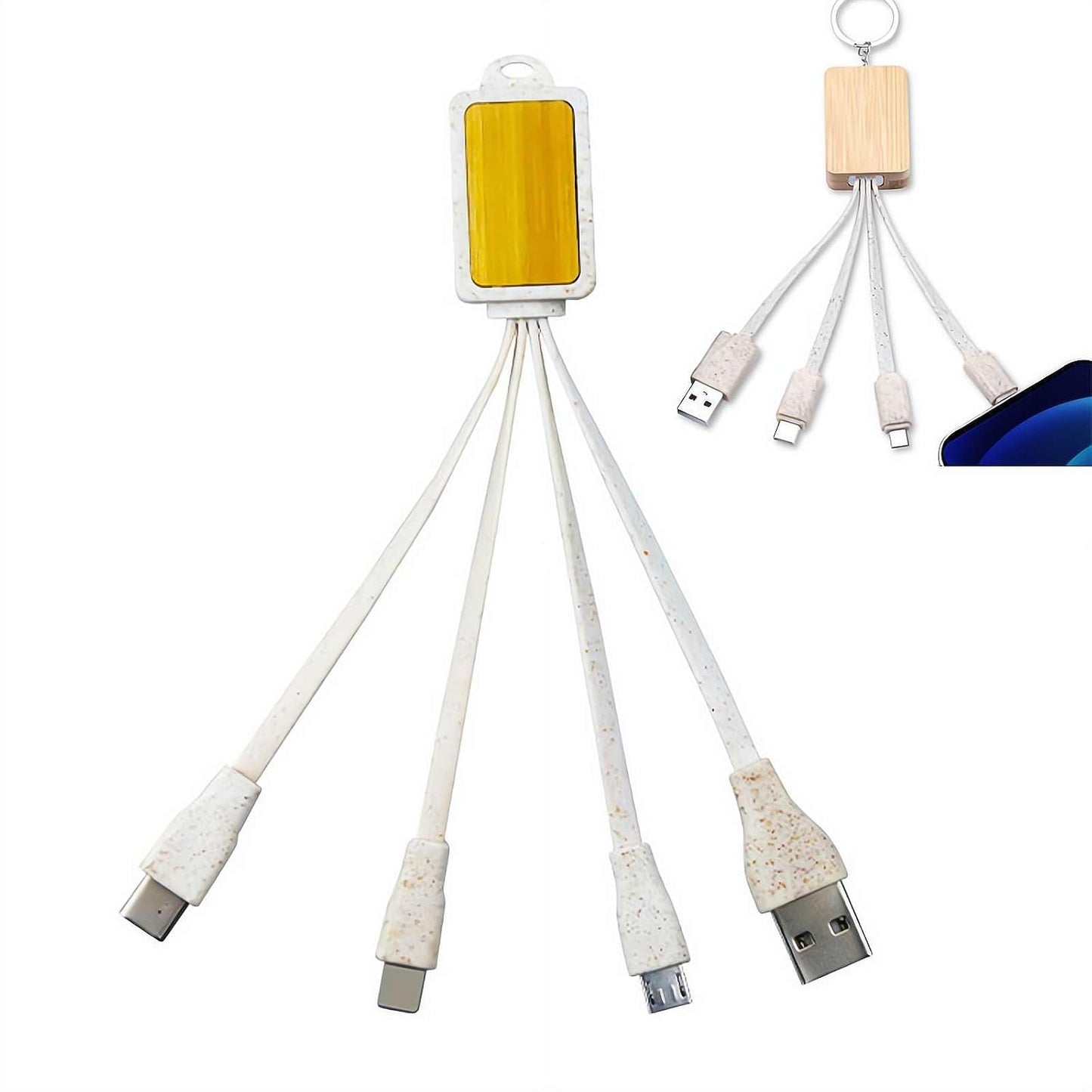 Generic 3 1 Multi Charging Cable, in Multiple Charging Cable, Universal Fast Charger for Multiple Devices USB Ports