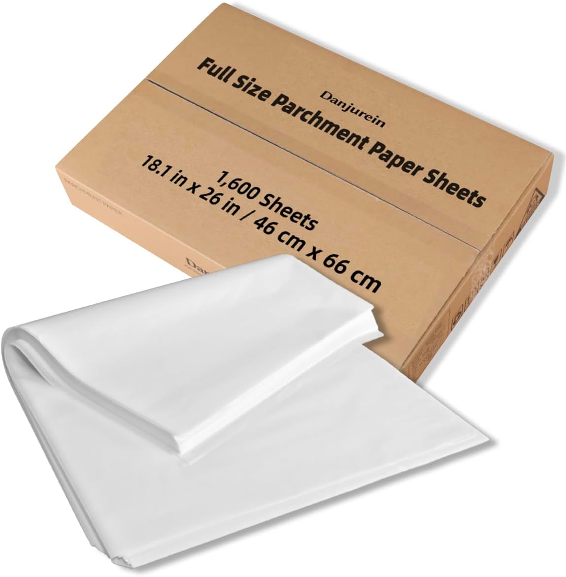 Regine Switzerland Baking Parchment Paper - Non-Stick & Grease-Proof | 1600 Sheets, 18x26 Inch