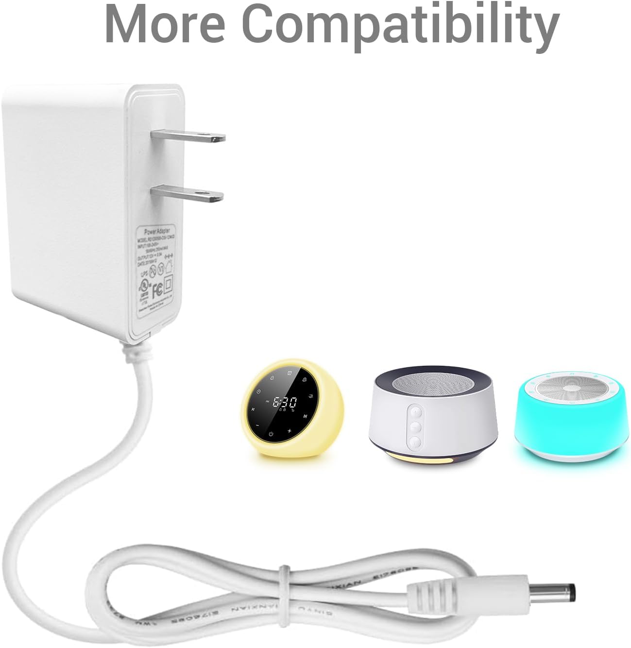 BGOVERSS SF407, T126L, TP2, TP1 5V 1A White Noise Sound Machine Charger - Compatible with - Portable Replacement Power