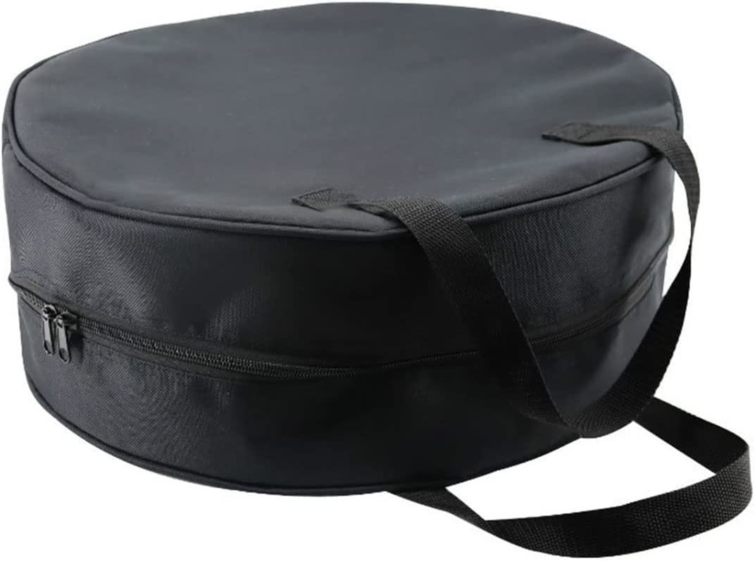 INLETTER Round Cable Organizer Bag - Heavy Duty Water Resistant Cable Management Storage Bag - Perfect for Jumper Cables, RV Sewer Pipe, EV Charging Cord Storage, Camper and Garden Hoses