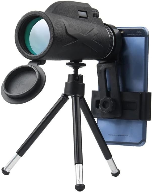 Generic 80x100 Monocular Telescope for Adults High Powered, Monocular for Adults, Compact Low Light Vision