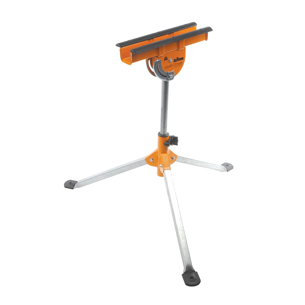 Triton MSA200 Adjustable Roller Stand for Woodworking - Heavy Duty Support Stand with 220lb Capacity, Table Saw Outfeed Roller, Swivel Head & Wide Tripod Base for Power Tools & Work Stand