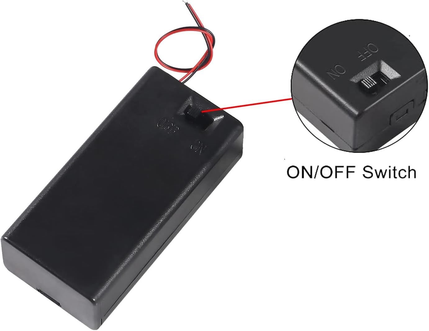 DIANN 4pcs 9V 9V 9V Battery Holder with ON/Off Switch Battery Case with Switch Battery Case Holder with Cover Storage