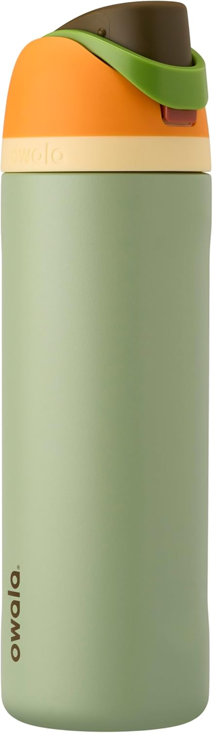 Owala FreeSip Insulated Stainless Steel Water Bottle - BPA-Free, 24 Oz, Camo Cool Design for Travel
