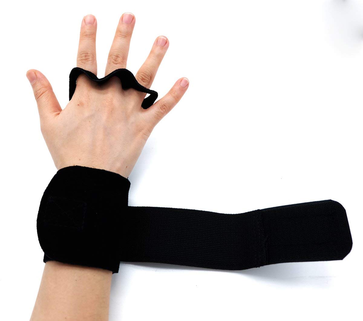 AEOLOS Leather Gymnastics Hand Grips-Great for Gymnastics,Pull up,Weight Lifting,Kettlebells and Cross Training (Black, X-Small)