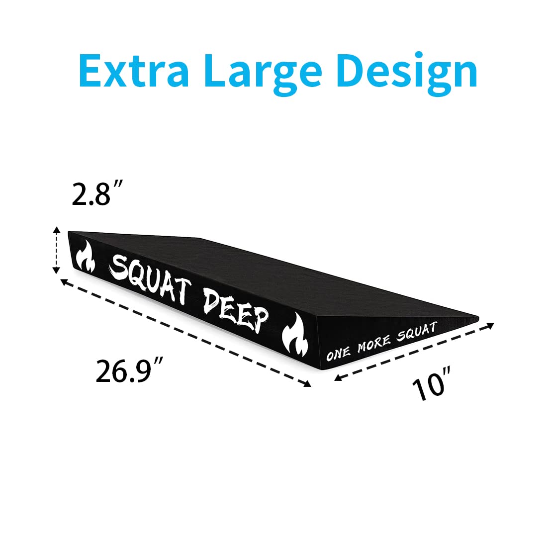 WINBOX Slant Board for Weightlifting and Calf Stretching - Non-Slip Heel Elevated Squat Wedge Block