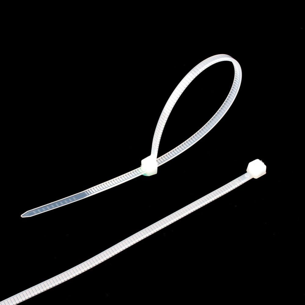 Star 8 inches 30 lb Ties,100 (2.5mm200mm Test Heavy Duty Nylon Cable PCS Zip Ties White)