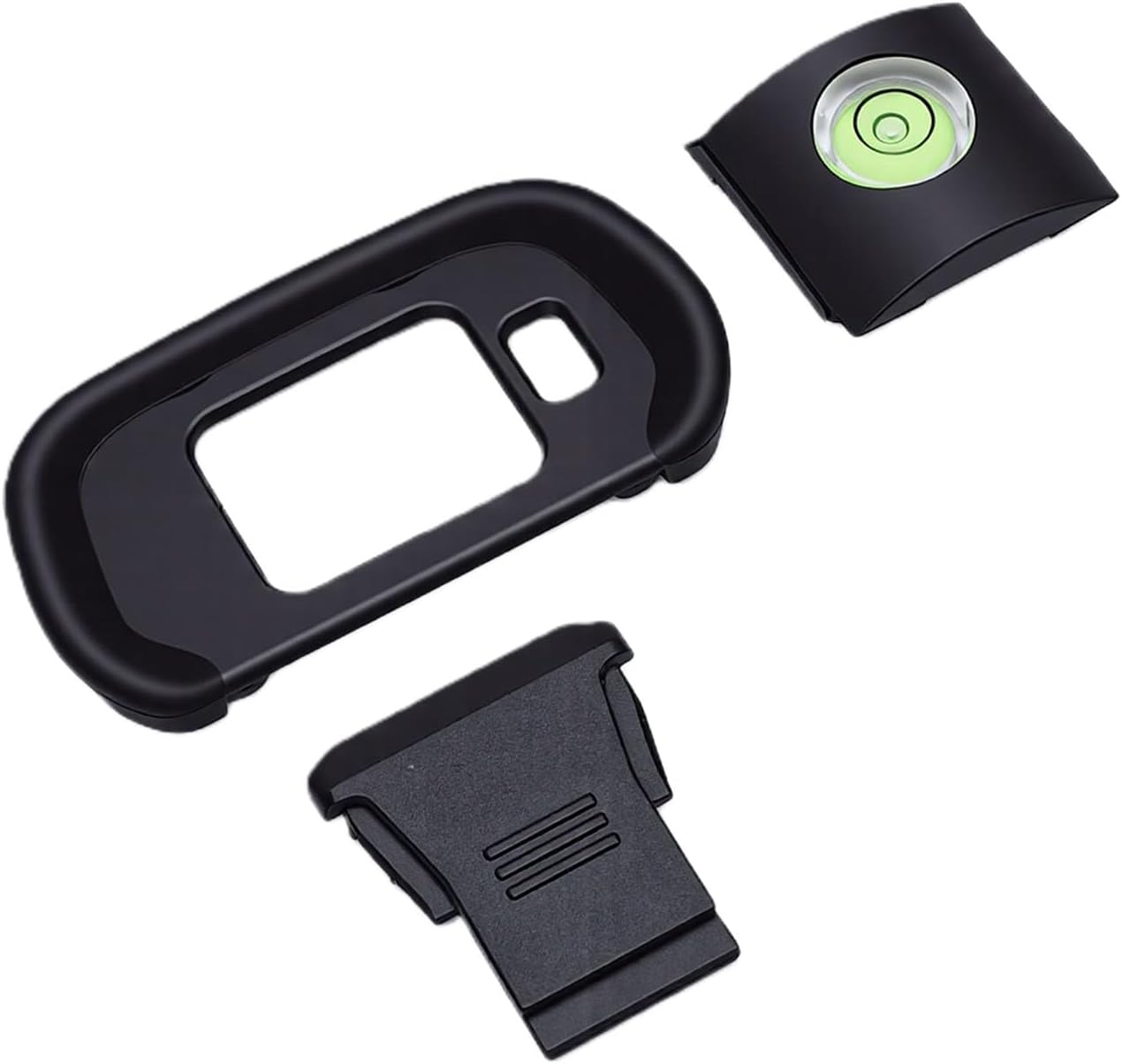 R7 Pomya Bubble Spirit Level & Silicone Eyecup Kit | Soft Viewfinder Cup Hot Shoe Cover for Camera