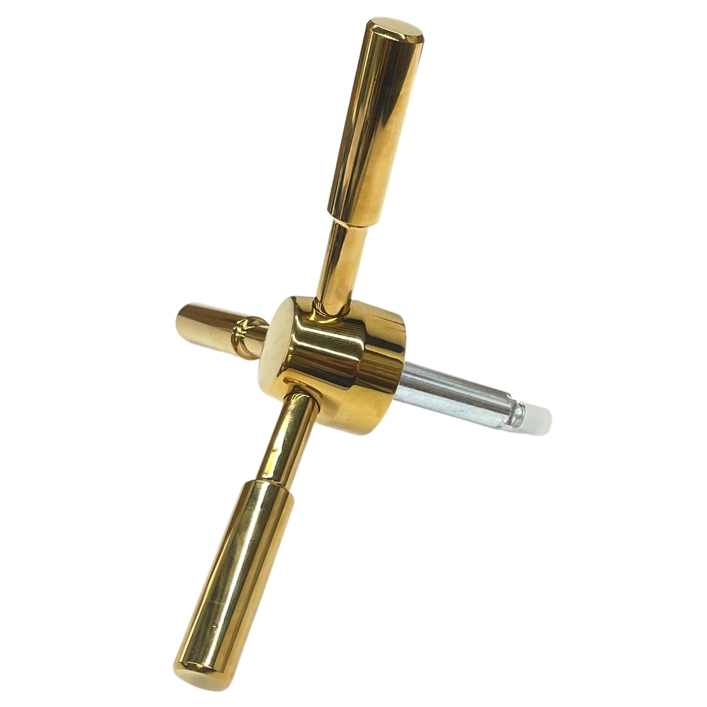 WAH LIN PARTS 3 Spoke Gun Safe Handle Replacement, Gold Finish Heavy-Duty Handle for Safe Box, Gun Safes, Vault Doors, Gun Safes,Fireproof safes and Vault Doors