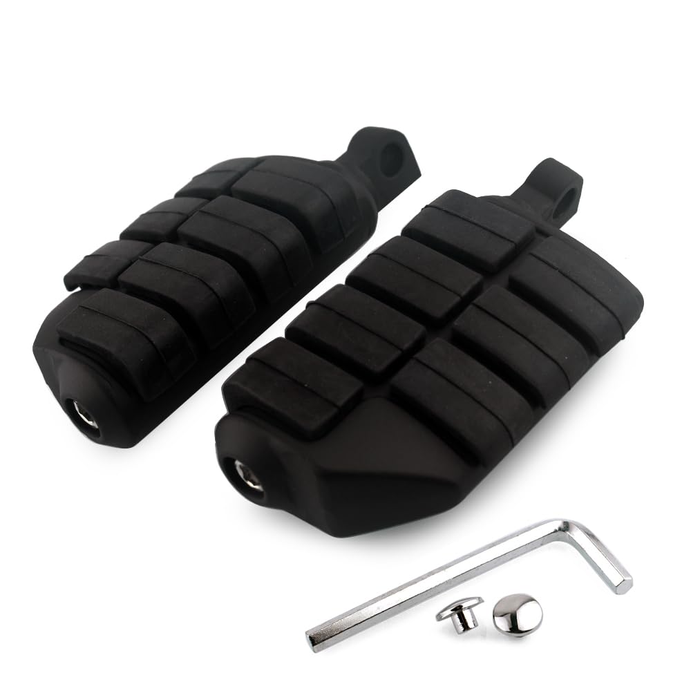 Motorcycle Highway Pegs Passenger Footpegs Male Mount Foot Rest Pedal Compatible with Harley Davidson Touring Street Glide Road King Road Electra Glide Sportster Dyna Softail