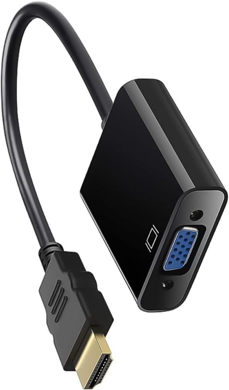 JINPIAOPIAO 1080P HDTV to VGA Cable Adapter HDTV Male to VGA Female Video Converter for PC Laptop Projector Monitor