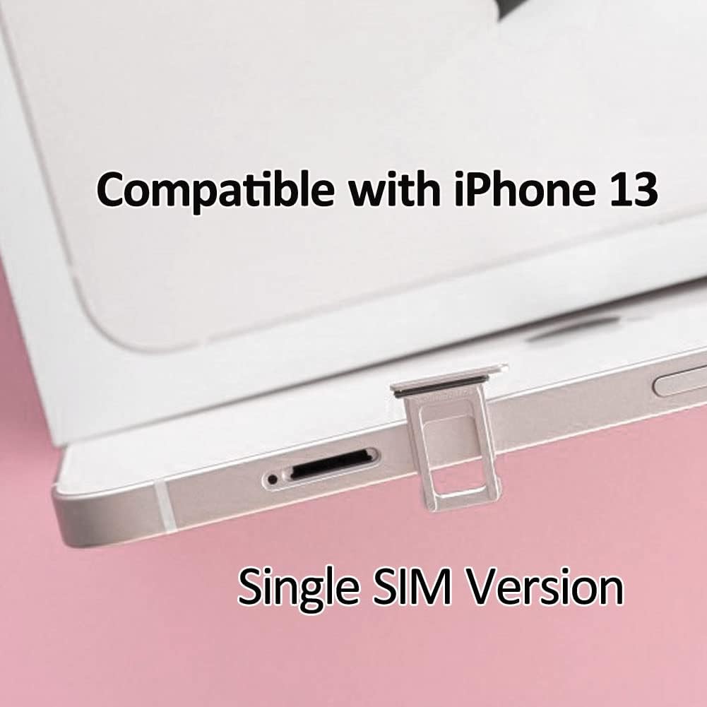 13 13 2021 6.1 inches Sim Card Tray Replacement for iPhone Compatible with iPhone Sim Tray Holder Slot (Midnight)