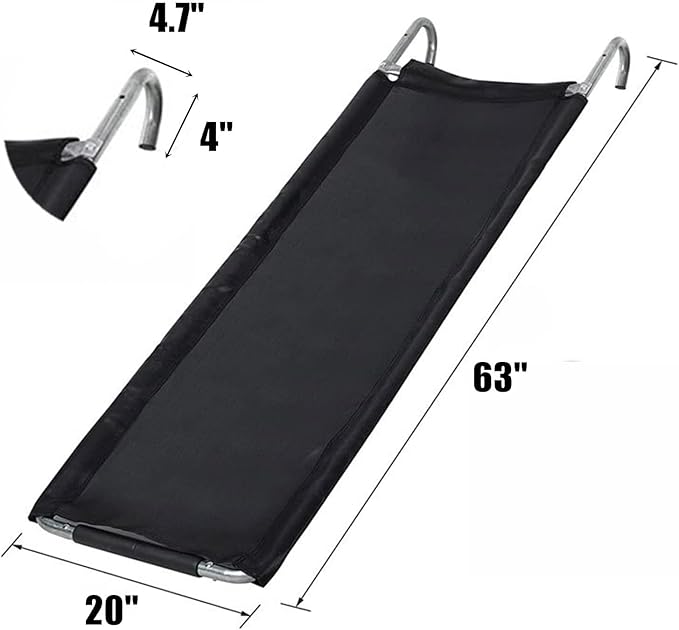 Universal Trampoline Slide, Children's Trampoline Ladder, Easy to Install and Remove, Suitable for Children to Climb and Slide Down Easily, Safety Trampoline Accessories with Handrails.
