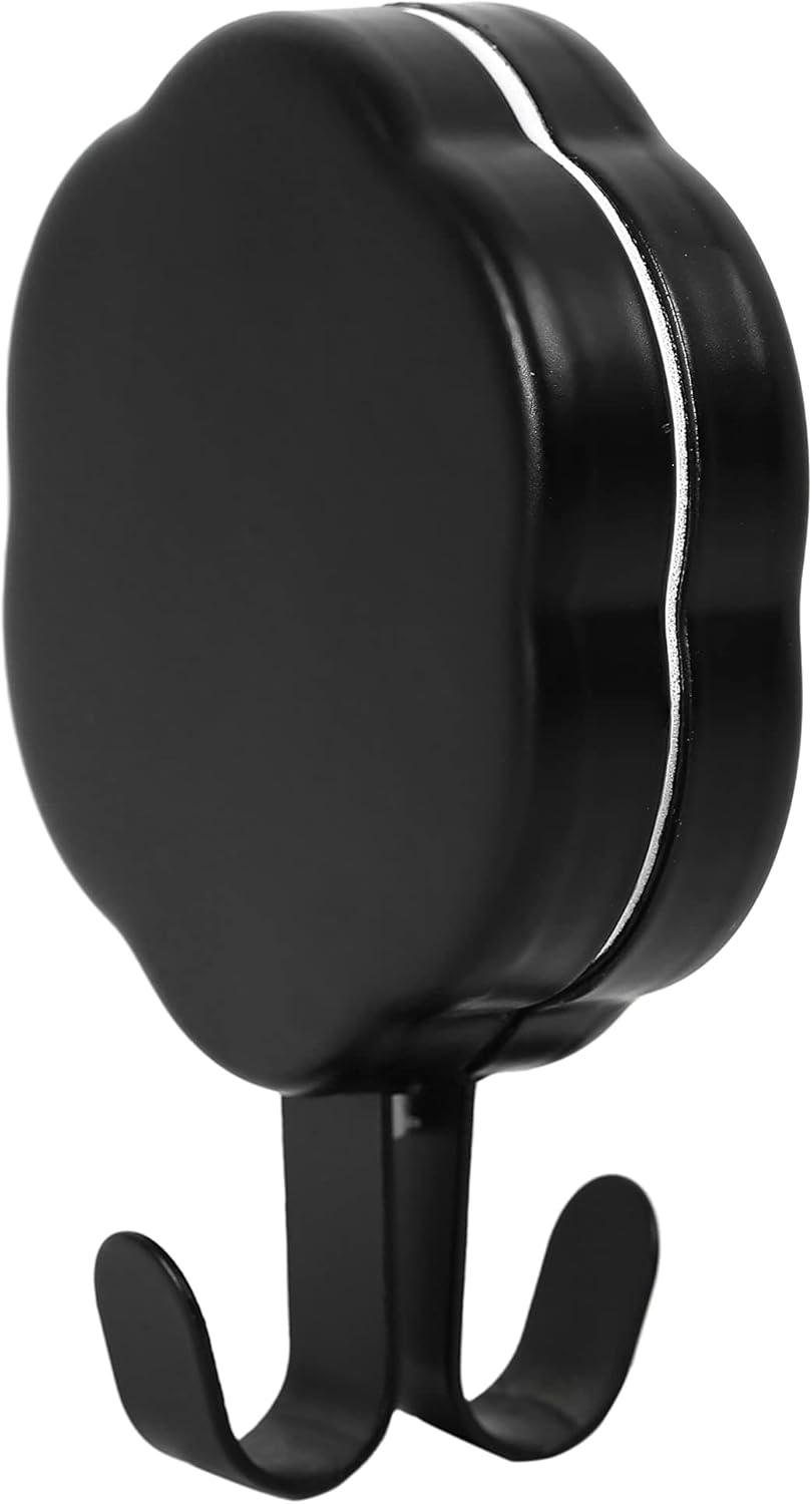 Sattiyrch Magnetic Wreath Hanger - Strong Metal Door Hook Holds Up to 8 lbs | Black, 2-Pack