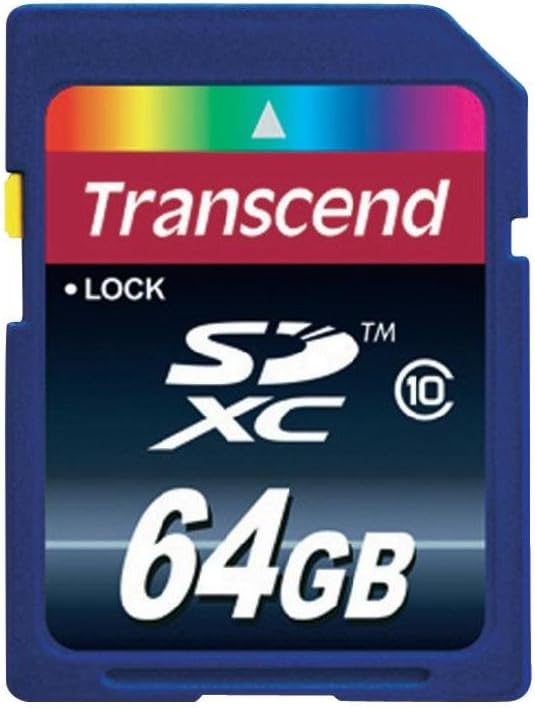 Transcend 64GB 10 Secure Digital Class Extreme Capacity (SDXC) Memory Card