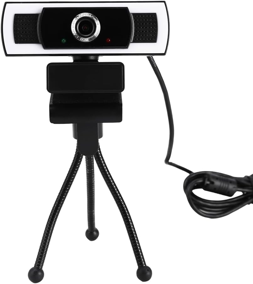 WEISHIXIN 1080P Webcam with Microphone, auto Zoom, Software Control & Privacy Cover, USB HD Computer Web Camera, Plug