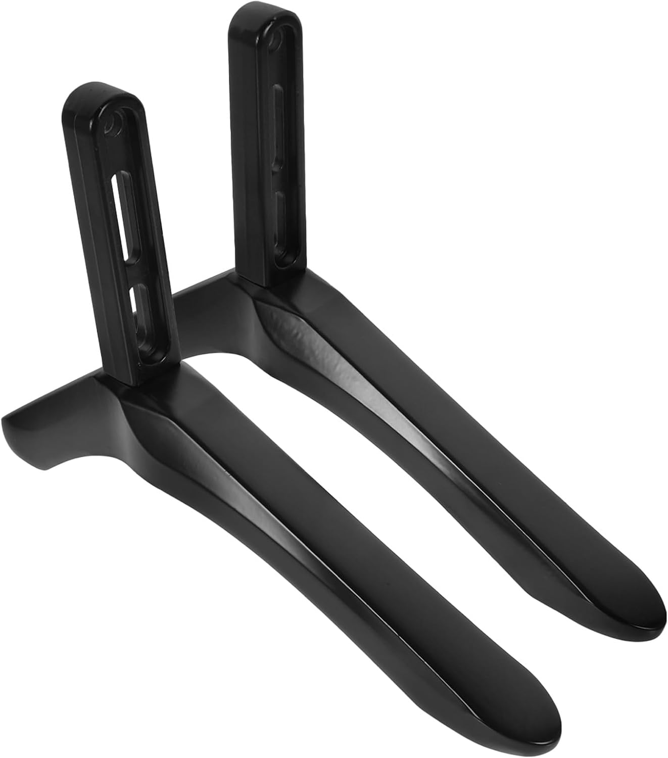 Uonlytech TV Stand Base Pedestal with Screws Black Tabletop TV Holder Support Bracket Replacement Feet Support